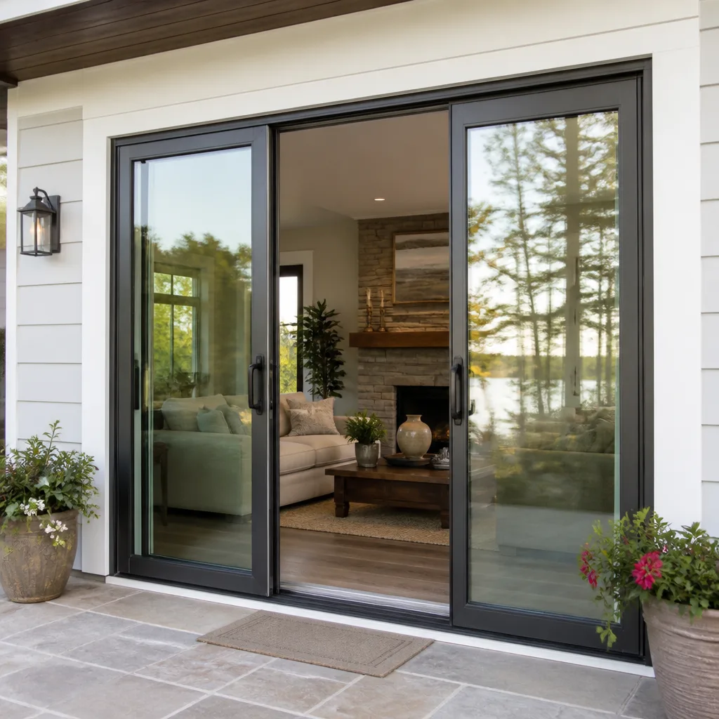 Sliding glass doors